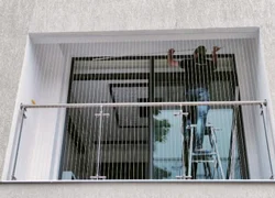 Invisible grill window installation
